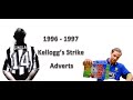 1996 1997 Kelloggs Strike Footballer Cereal TV Advert Compilation