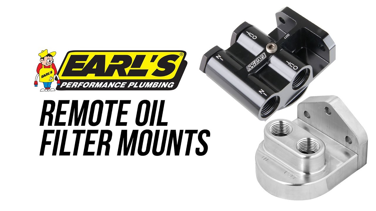 Earl's Remote Oil Filter Mounts