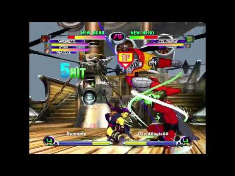 MvC2: Magneto - Rom to 4F 2x Forced Roll Reset 100% Sequence .:5.5.23:.