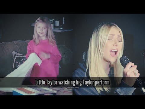 Little Taylor Momsen watching big Taylor Momsen perform (fan edit)