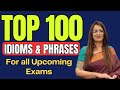 Top Important 100 Idioms Phrases For SSC CGL MTS STENO CDS NDA 2024 Vocabulary Rani Mam