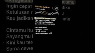 Download lagu lirik cintamu itu hoax #lirik #lagu #lyrics #cintamuituhoax #liriklagu #djsilvajessica #viralvideo mp3
