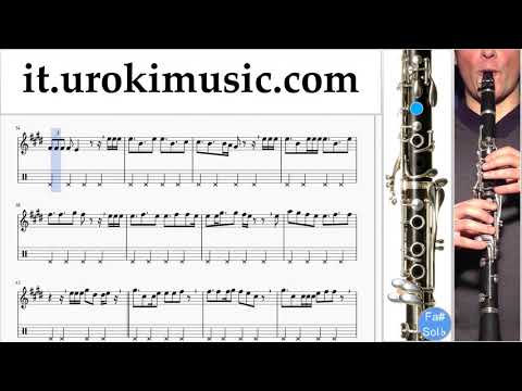 Lezioni di Clarinetto Jonas Blue - Mama Tutorial Spartito Parte#2 um-i276