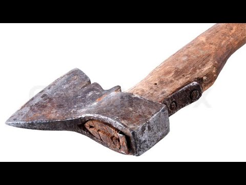 Antique battle Axe ?  Restoration Axe restoration Beautiful restoration