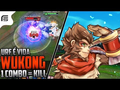 URF É VIDA - ONE SHOT WUKONG FULL AD - MAIS DE 1230 EM 1COMBo