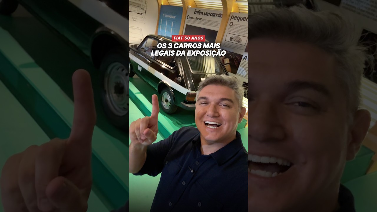 Os 3 carros mais legais da exposição em homenagem aos 50 anos da Fiat em Belo Horizonte/MG