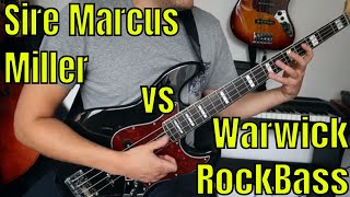 Video thumbnail for Sire Marcus Miller V7 vs Warwick Rockbass Infinity - Bass Practice Diary - 1st December 2020 by Johnny Cox Music
