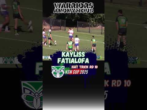 Kayliss Fatialofa | NSW Cup | Week 10 | Warriors