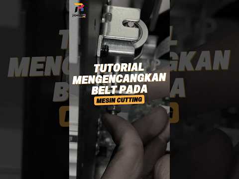 Tutorial mengencangkan belt pada mesin cutting #shorts #fyp