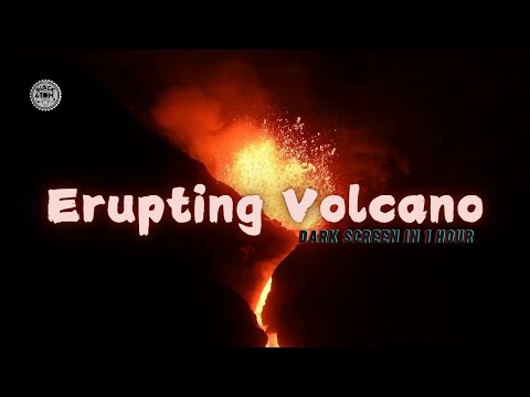 🌋 Erupting Volcano Ambience ⨀ 12 Hours of Deep Rumble & Distant Explosions for Sleep & Focus 🔥