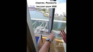 Carnival Panorama Balcony Room 8281 #carnivalpanorama #travel #carnivalcruise #cruiseship