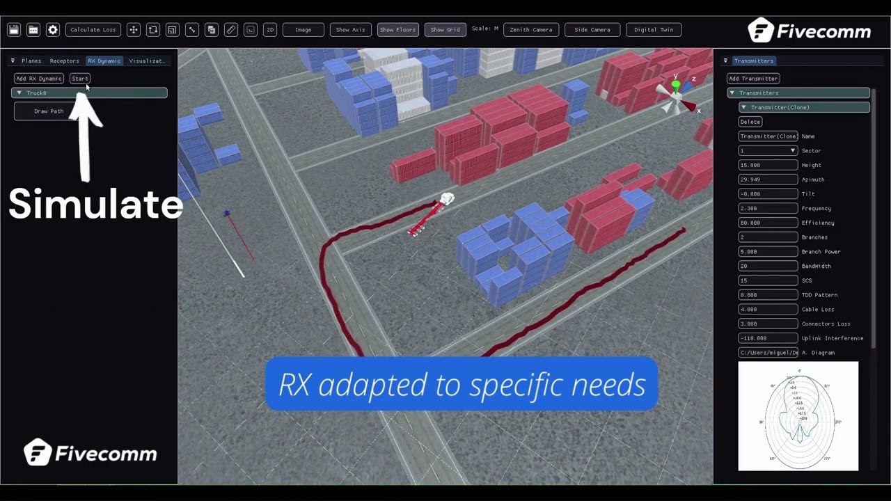 Fivecomm 5G Private Network Planner video preview