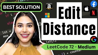 YouTube video 'Edit Distance - LeetCode 72 - Python #dynamicprogramming #leetcode #levenshteindistance'