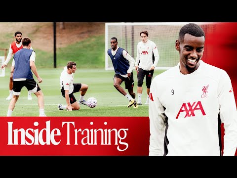 Inside Training: Alexander Isak's first session with Liverpool FC