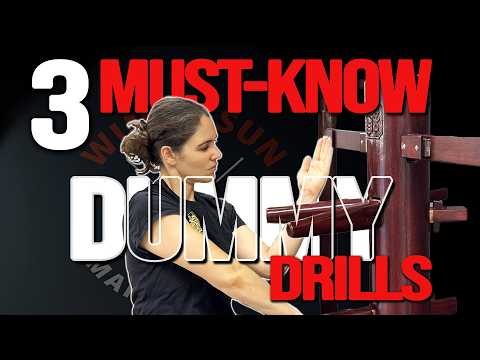 3 BEGINNER WOODEN DUMMY Drills for Wing Tsun KUNG FU
