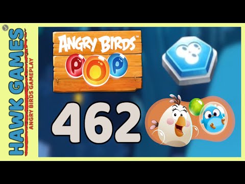 Angry Birds Stella POP Bubble Shooter Level 462 - Walkthrough, No Boosters