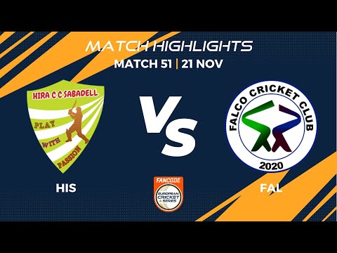 Match 51 - HIS vs FAL | Highlights | FanCode ECS Spain, Barcelona 2022 | ECS22.725