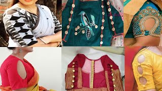 Amazing Pretty Saree Sleeves Designs With Buttons||Blouse Sleeve Designs With Buttons