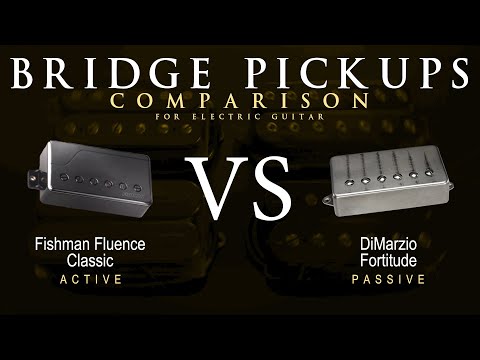 Fishman FLUENCE CLASSIC vs DiMarzio FORTITUDE - Bridge Guitar Pickup Comparison Tone Demo
