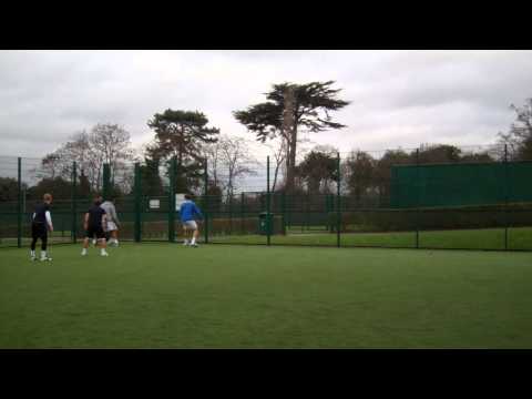 British tennis players move from off the tennis court to the football pitch