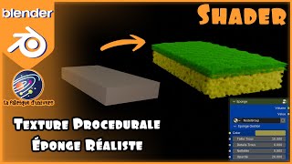 Tuto Blender FR n°108: Shader - Texture Procédurale Éponge Réaliste #blendertutorial #blendertricks