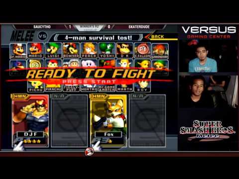 Versus Melee Weekly 1/10/16 - Winners R2 - Saucytho (C. Falcon) vs Skaterdude (Fox)