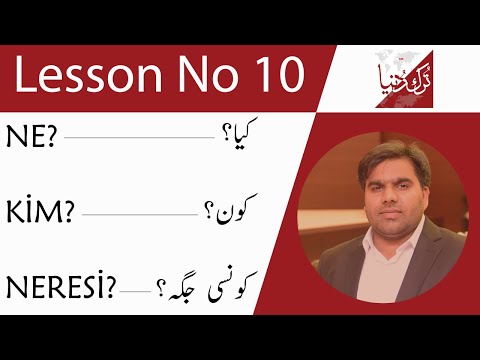 Learn Turkish Language in Urdu / Hindi - Lesson 10