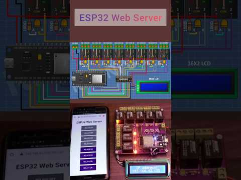 ESP32 8 Channel WiFi Relay #esp32project #homeautomation