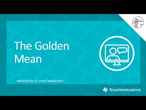 Webinar: The Golden Mean