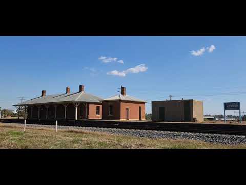Melbourne to Sydney XPT at Bomen, NSW, Australia.