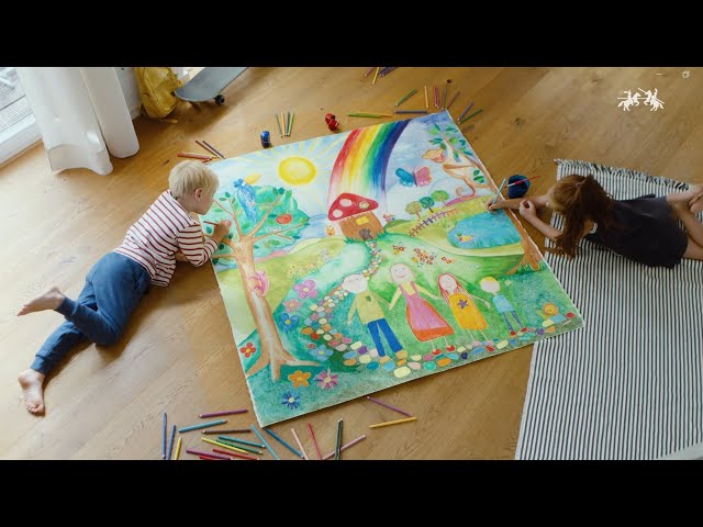 Vídeo relacionado con FABER-CASTELL 110912 - Lápices de colores Jumbo Grip para niños, 12 lápices con agarre y cuerpo triangular, pigmentos solubles en agua, fácilmente lavables y resistentes a la rotura