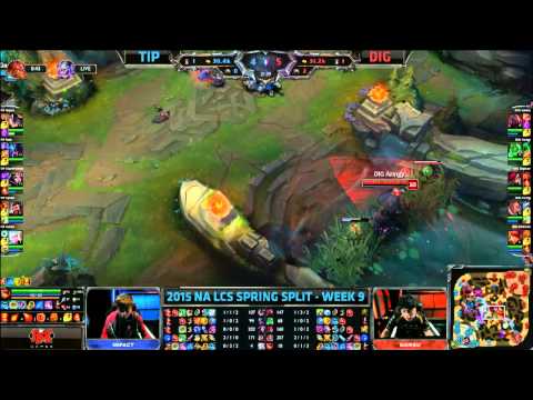 Team Impulse vs Dignitas | S5 NA LCS Spring 2015 Week 9 Day 1 | TIP vs DIG W9D1G5 VOD 60FPS