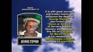 George Stephen ~ Short Obituary