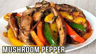 If you have Mushrooms and Bell Peppers,💯 Try this Easy Delicious and Colorful Vegan Mushroom Recipe