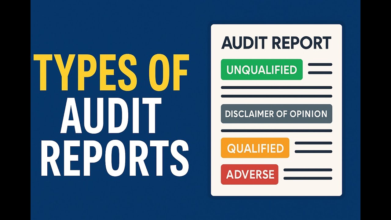 The 4 MAIN TYPES of Audit Reports EXPLAINED | Qualified vs Unqualified vs Adverse vs Disclaimer