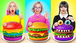Download lagu Wednesday vs Grandma Cooking Challenge | Funny Food Recipes by Multi DO Challenge mp3