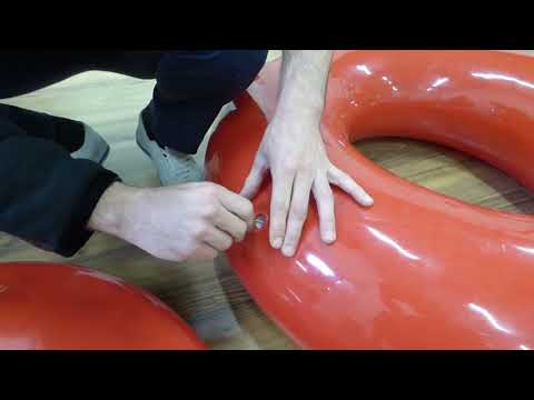 Removal of the metal valve on a rotomolded tube