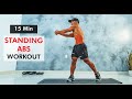 15 Minutes Standing Abdominal Exercises To Reduce Belly Fat Without Equipment
