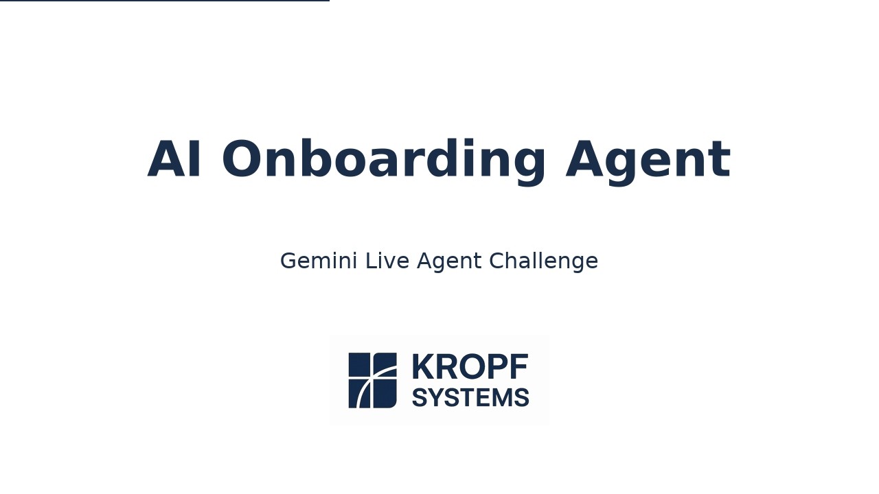 AI Onboarding Agent Demo