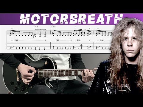METALLICA - MOTORBREATH (Guitar cover with TAB | Lesson)