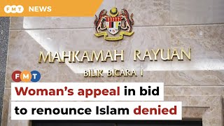Download lagu Court of Appeal denies woman leave in bid to renounce Islam mp3