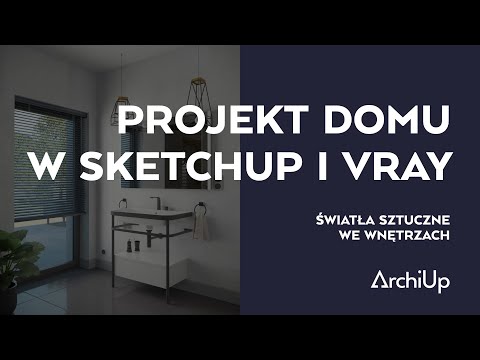 Projekt domu w SketchUp i V-Ray [cz.6/10]