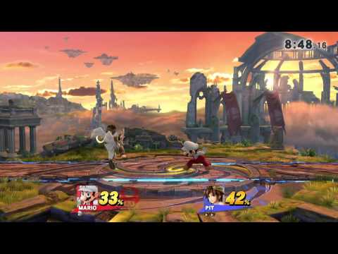 -Mario497- (SSBU): Battlefield 1v1 - Mario497 vs Shadic