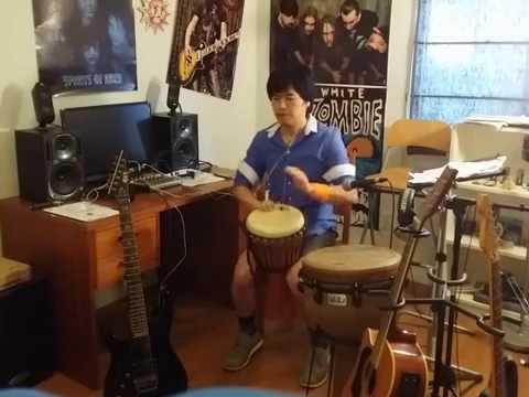 非洲鼓示范《一瞬间》