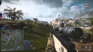 【BF4】スナイパーで死なない立ち回り　29キル0デス　女プレイヤー