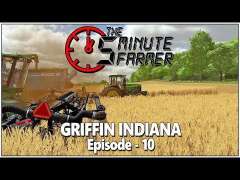Driving the Grain Cart on wheat harvest - The Five Minute Farmer - Episode 10 - Griffin Indiana