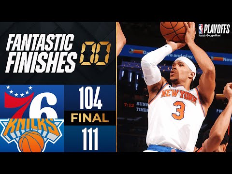 Final 4:43 WILD ENDING 76ers at Knicks Game 1 | April 20, 2024