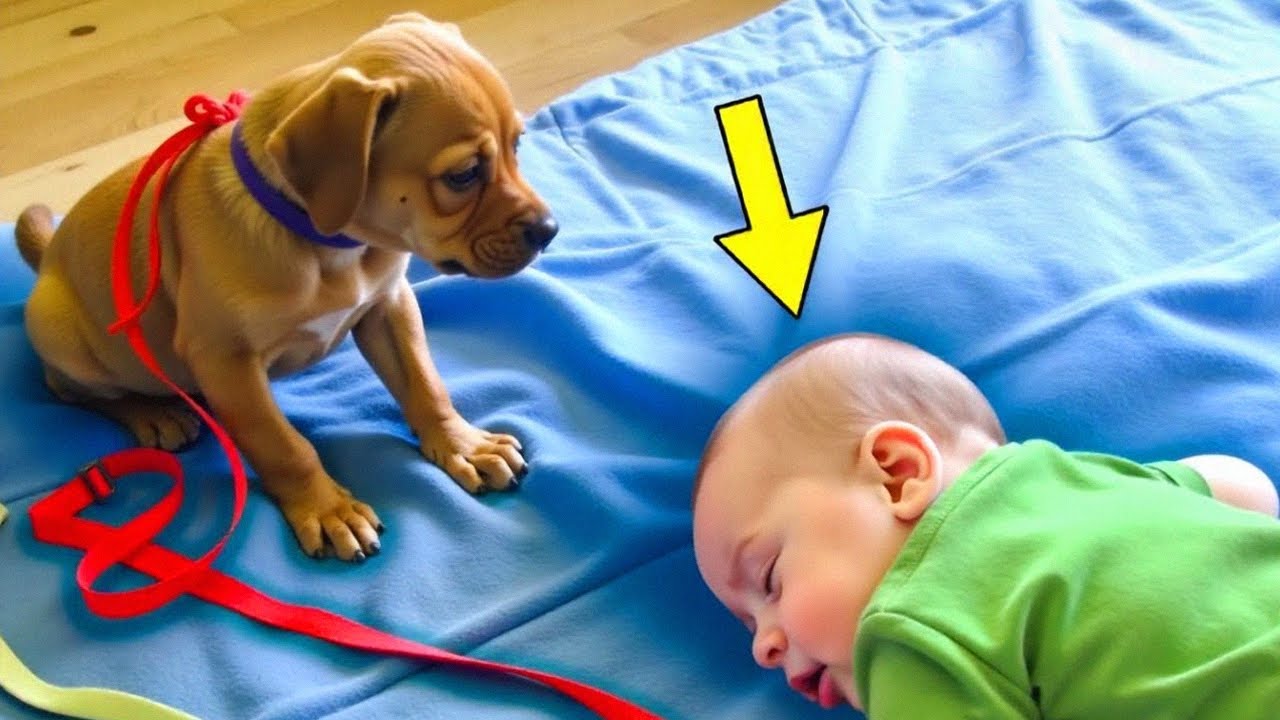 Baby FELL SLEEP and look what the family puppy did next (Hard to Believe)