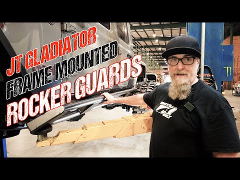 Jeep JT Gladiator Frame Mounted Rocker Guards by Motobilt - BEEFICITY!