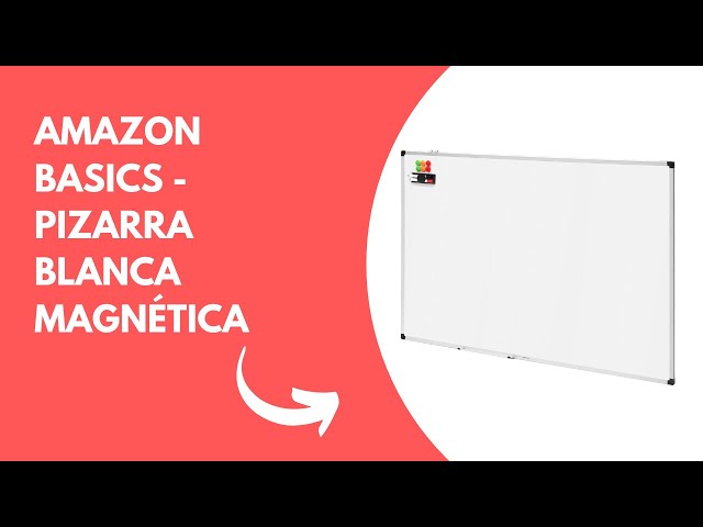 Vídeo relacionado con Set de pizarra blanca magnética - pizarra de rotulador formato A4 (30 x 21 cm) que incluye rotuladores borrables en seco, imanes y borrador de pizarra. Ideal para niños.